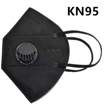 Sort ffp2 KN95 ansigtsmaske PM2.5 Beskyttende 95% 5-Lægge Filtrering, Beskyttelse Maske Genanvendelige kn95 støvmasker 20-200PCS