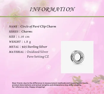 925 Sterling Sølv Armbånd-Perle-Reflexion Istapper Klip Charms Passer Oprindelige Pandora Armbånd Kvinder DIY Mode smykker