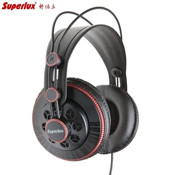 Superlux HD681 Hovedtelefoner 3,5 mm Jack Kabel Super Bass Dynamiske Hovedtelefoner støjreducerende Headset (Justerbar Hovedbøjle 9ft Kabel)