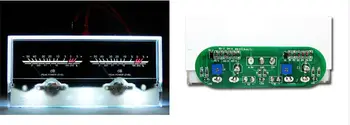 NYE 6.3 Dobbelt Pointer Effektforstærker VU-Meter DB-niveau Audio Power Meter med Baggrundslys og Spænding