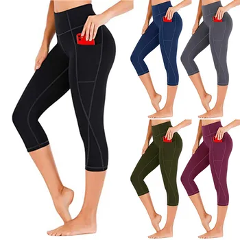 2021 Nye Kvinder er Solid Træning Leggings Fitness-Sport, der Kører Yoga Atletisk Bukser i Høj Kvalitet