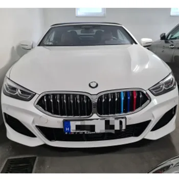 Atreus 3stk ABS Bil Grille Mærkat Strip Dække Trim Clips Til BMW 8-Serie G14 G15 2018 2019 2020 M style Tilbehør