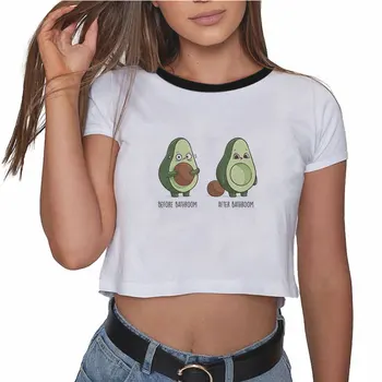 2020 Sommer Mode Kvinder t-shirts Tank Tops Avocado Sexet Afgrøde Top Harajuku Casual vintage T-Shirt Camisole Femmes top Streetwear