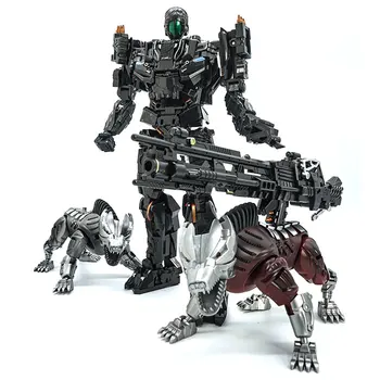 Transformation Robot Peru Dræbe Lockdown VT-01 VT01 KO VS UT R01 Mesterværk Legering Med To Hunde Anime Handling Figur Samling