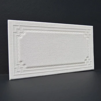 3D-PE Skum Læder Udskæring Rektangel Blød Sag Wall Sticker For Børn Sikkerhed i Sengen-TV Sofa vægdekoration DIY Kunst Vægmaleri Plakat