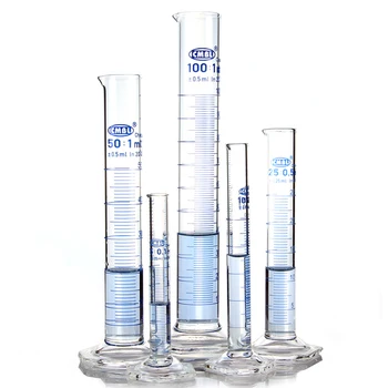 500 ml måleglas med Tud og Graduering med Glas Heagon Base Kemi Laboratorium Udstyr