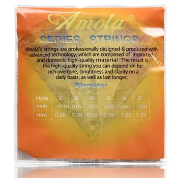 Amola A110 3sets 011-050 Akustisk guitar strenge række strenge til akustisk guitar tilbehør engros guitar-dele