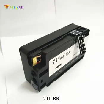 Vilaxh 711 Kompatibel Blcak Udskiftning af blækpatroner til HP 711 XL 711XL for Designjet T120 T520 Printeren
