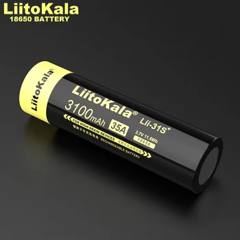 4STK LiitoKala Lii-31S 18650 3,7 V 3100mA 35A power lithium-ion batteri til LED lommelygte / elektrisk boremaskine / legetøjs bil
