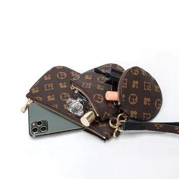 Mode Luksus brand designer kvinders håndtasker 3-I-1 Kobling taske 2020 ny aften taske mobiltelefon taske lang tegnebog kortholderen