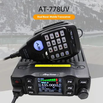 AnyTone PÅ-778UV Dual Band-Transceiver mini Mobile Radio VHF 136-174 UHF 400-480MHz To Måde og Amatør Radio Walkie Talkie Skinke