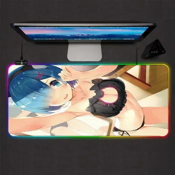 Mairuige 90*40cm Ramrem Anime Tegnefilm Sød Musen Pad Spil XXL Store Overdimensionerede musemåtte Afspiller Desktop Dekoration Tastatur Pad