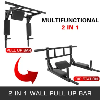 Vægmonteret Pull-Up Bar til Mænd, Kvinde og Børn Fantastisk til Træning og Fitness
