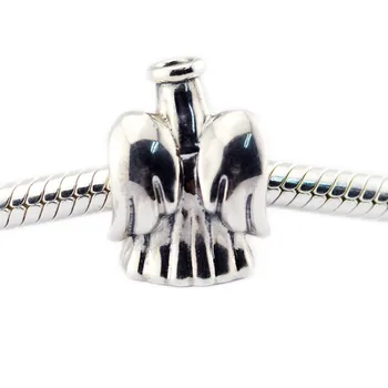 Wings Angel Krystal Perler til Armbånd Mode 925 Sterling Sølv Perler til smykkefremstilling Hjertet Sten Smykker DIY