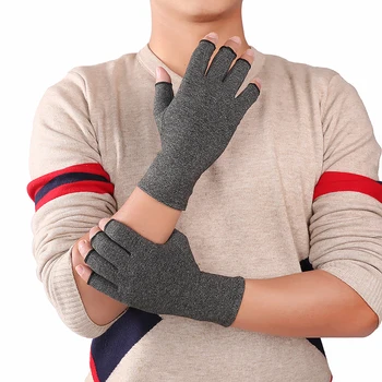 1 Par Kompression Gigt Handsker Premium Gigt Fælles Smertelindring Hånd Handsker Terapi Åbne Fingre Kompression Handsker