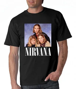 T-Shirt Til Mænd Nirvana Parodie Freres Hanson Musique Grunge Rock Pop Frankrig