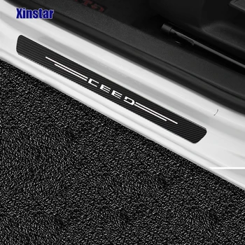 4stk Carbon fiber GT bil, Mærkat For Kia ceed Bil Tilbehør