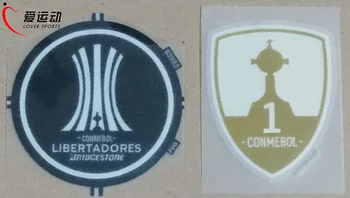 LIBERTADORES CONMEBOL PARCHE SÆT PALMEIRAS/SAN LORENZO-COPA LIBERTADORES CUP 2017 TROPHY 1 BADGE FODBOLD