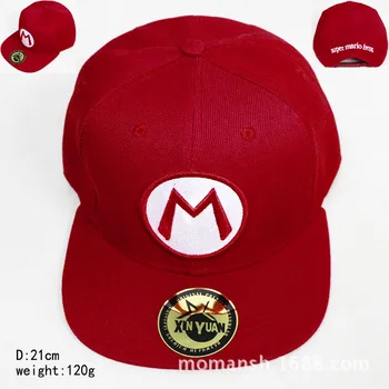 Super Mario-Serien M-Broderi 2019 Nye Broderi brev hip hop Hat Børn Baseball-Cap