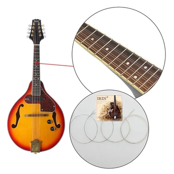 IRIN 8 String Elektrisk Mandolin en Stil, Rosewood Gribebræt Justerbar String Instrument med Kabel