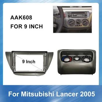 9 Tommer Bil Auto Radio Mms-Fascia for-Mitsubishi Lancer 2005 Dash Kit Installere Fascia Konsol Bezel-Adapter Plade Cover