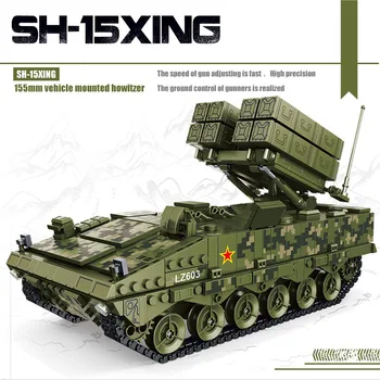 1561Pcs Militære Tank Model byggesten HJ-10 Anti-Tank Missil Kinesiske Kamp Hær Teknologiske Våben DIY Samling Legetøj