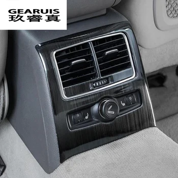 Bil styling Carbon fiber Bageste aircondition vent ramme outlet trim klistermærker Dækning for Audi A6 C5 C6 interiør auto Tilbehør