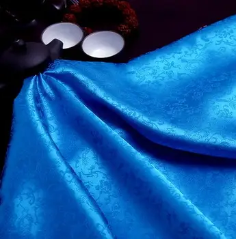 120cm*100cm blue Dragon silke jacquard satin stof super blød antikke tøj sved dampende tøj COS kostume tekstiler