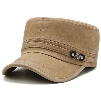 [NORTHWOOD] Vintage Flad Top Cap Klassiske Snapback Militære Baseball Caps For Mænd, Kvinder Bomuld Trucker Cap Far Hat