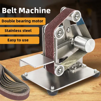 Mini Electric Bælte Maskine DIY Slibning Polering Machine Bærbare Metal båndsliber Kanter Slien Maskine båndsliber