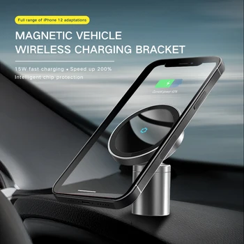360 Rotere Magnetiske QI Bil Trådløse Oplader Stå Dashboard Til iPhone 12 Por Max/12 Mini/12 Pro Hurtige Trådløse Opladere