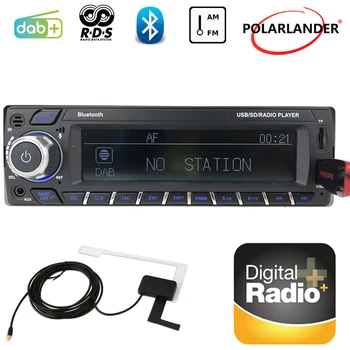 Digital Audio Broadcast MP3/WMA FM USB SD DAB+ Bil Bluetooth-Kortet Maskine 1 Din Bil Radio RDS LCD-Tv med Hands-Free 2018 Ny