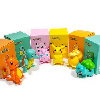 POKEMON Pikachu Blind Max Charmander Cleffa Bulbasaur Squirtle Psyduck Lomme Monster Figur Model Nye År Legetøj til Børn Gaver