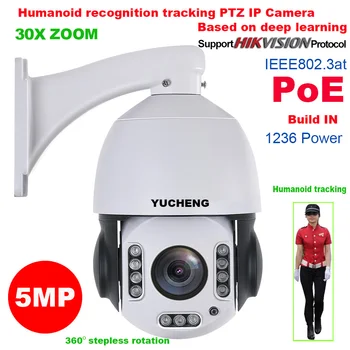 SONY IMX335 30X ZOOM 5MP 4MP Hikvision protokol 25fps PoE Mennesker Menneskelignende anerkendelse WIFI PTZ-Speed dome IP Kamera overvågning