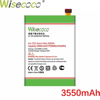 WISECOCO 3550mAh Batteri Til ZTE Axon Elite A2016 Mobiltelefon På Lager i Høj Kvalitet +Tracking Nummer