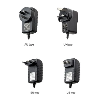 JeaTone Kameraets skærm DC strømforsyning adapter forsyning 12 V ,UK,USA,EU,AU ' S system