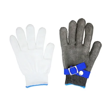 Hot Niveau 5 Anti-Cut Handske 316 Rustfrit Stål Af Høj Styrke, Høj Film Polyethylen Snitbeskyttende Beskyttelse Af Hænder