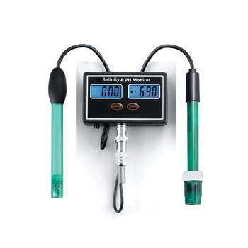 2in1 PH & Saltholdighed Monitor Digital Online LCD-pH Saltholdighed Meter til Akvariet Havvand, Fisk Tank pH Salt Vand Kvalitet Tester