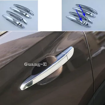 Bil Styling Detektor Indre Mærkat Ramme Lampe Trim ABS Krom dørhåndtag For Hyundai Tucson 2016 2017 2018