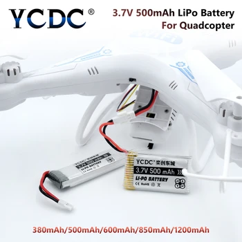 5pcs batteri - /meget+5 i 1 Oplader 3,7 V 1200mah 1S 25C VOLT 25C Lipo Batteri Akku + X5 Oplader Til Syma X5SW RC Quadcopter Drone