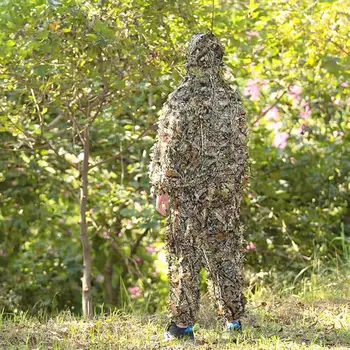 Jagt Tøj 3D Maple Leaf Bionic Ghillie Passer Sniper Birdwatch Airsoft Udendørs Camouflage Tøj, Jakke og Bukser