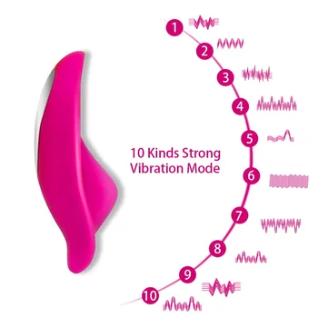 10 Hastigheder Bærbare Klitoris Stimulator Vibrerende Trusser Æg Usynlige Trådløs Fjernbetjening Vibrator Voksen Sex Legetøj Til Kvinder