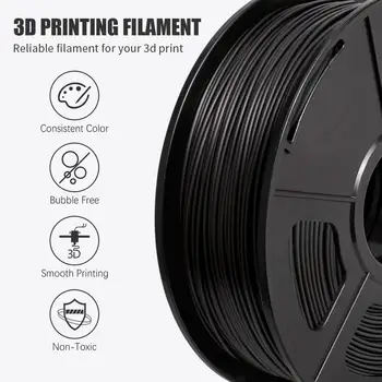 SUNLU 3D-Printer Filament 1.75 mm 1 KG Med Spool PLA Filament For 3D-Print Kuglepen Refill 11 Farver Forbrugsstoffer