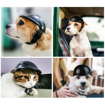 Dog Hat Dog Cosplay Kjole Op Hjelme Til Cykel Motorcykler Cool Fashion Pet Beskytte Sikkerheden Befri Kostume Tilbehør Hue