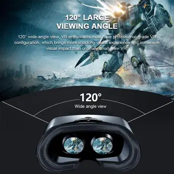 VRG PRO Fordybende 3D-VR-Briller For Telefonen 5-7 Cm Virtual Reality Fuld Skærm Visuelle 120° Vidvinkel Til Android, Apple IOS