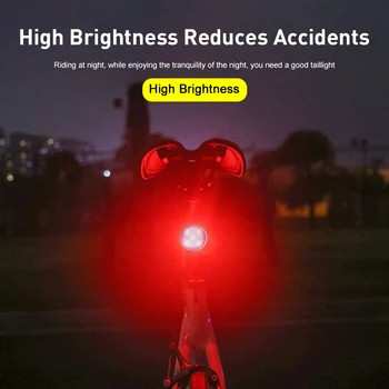 IPX6 Vandtæt Mini LED Cykel baglygte Usb-Opladelige Sikkerhed Advarsel Cykling Lys Hjelm Rygsæk Lys Cykel baglygter
