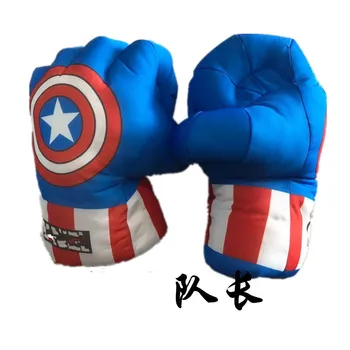Marvel Avengers Spiderman Plys Legetøj Handsker Kreative Boksehandsker, Iron Man, Captain America, Thor, Hulk Tøjdyr Gave