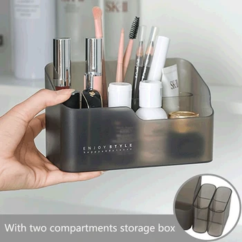 Desktop Kosmetiske opbevaringsboks Læift Smykker Makeup Box Beholder til Badeværelse toiletbord Neglelak, Makeup Organizer