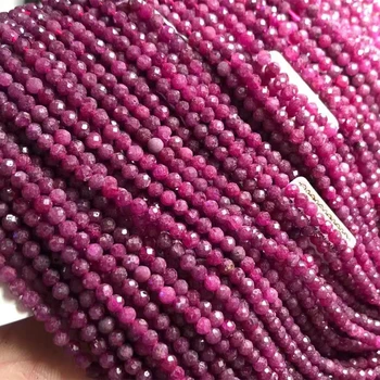 Engros-Naturlige Perler Tilbehør Facetteret 2/3/4mm Små Bitte Charms Crystal Ny DIY-Perler Til smykkefremstilling-Armbånd Halskæde