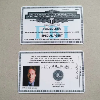 Cosplay X-Files Fox Mulder læderetui Indehaveren af ID-Kort Kørsel Tegnebøger Indehaveren Gave Cosplay Samling Rekvisitter